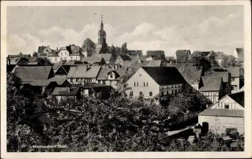 Ak Hermsdorf Thüringen, Blick auf den Ort