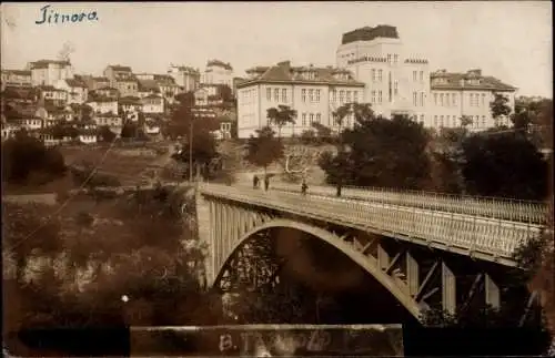 Foto Ak Tirnovo Weliko Tarnowo Bulgarien, Stadtansicht, Brücke