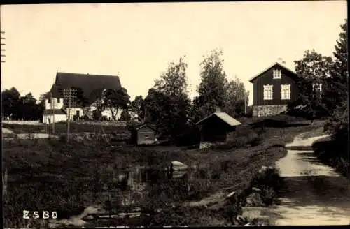 Foto Ak Esbo Espoo Finnland, Ortspartie