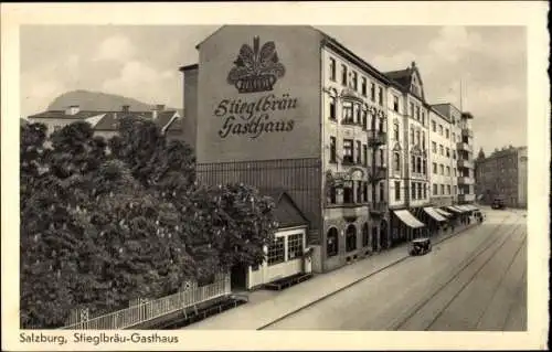 Ak Salzburg in Österreich, Stieglbräu-Gasthaus