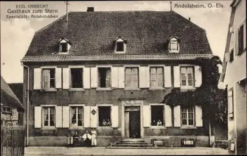 Ak Andolsheim Elsass Haut Rhin, Gasthaus zum Stern