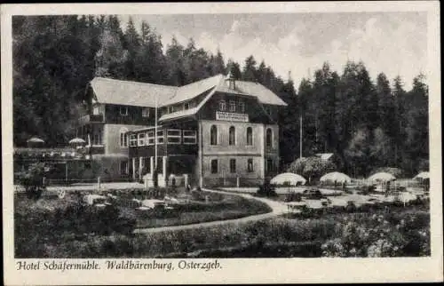 Ak Waldbärenburg Bärenburg Altenberg im Erzgebirge, Hotel Schäfermühle