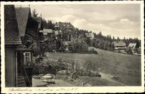 Ak Oberbärenburg Altenberg im Erzgebirge, Teilansicht