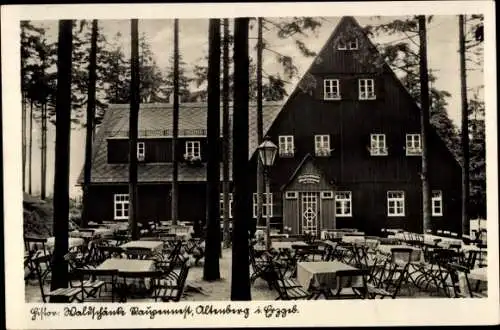 Ak Altenberg im Erzgebirge, Waldschänke altes Raupennest