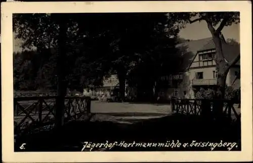 Ak Geising Altenberg im Erzgebirge, Hartmannmühle, Jägerhof