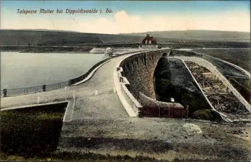 Ak Malter Dippoldiswalde, Talsperre Malter