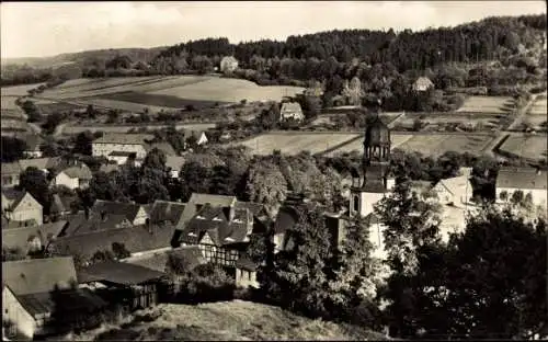 Ak Wippra Sangerhausen am Harz, Blick vom Lieseberg, Kirchturm