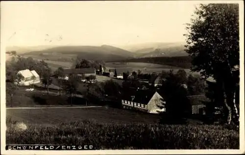 Foto Ak Schönfeld Dippoldiswalde im Osterzgebirge, Panorama