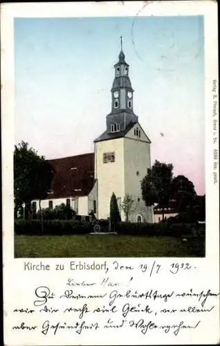 Ak Brand Erbisdorf Sachsen, Kirche Erbisdorf