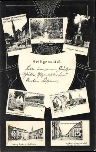 Ak Heilbad Heiligenstadt Eichsfeld Thüringen, Wilhelmstraße, Kirche, Rathaus, Schloss, Kapelle