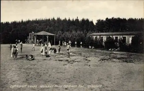 Ak Dresden Lausa Weixdorf, Prinz Hermann Bad, Spielplatz