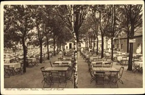 Ak Kronach Fürth, Gasthaus Caféhaus, Innenhof