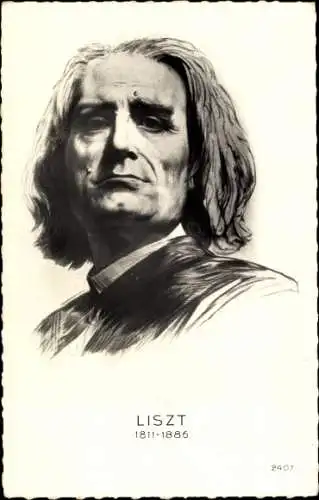 Ak Komponist Franz Liszt, Liszt Ferencz, Portrait