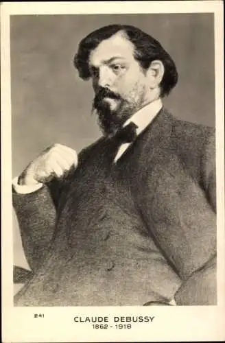 Ak Französischer Komponist Claude Debussy, Portrait