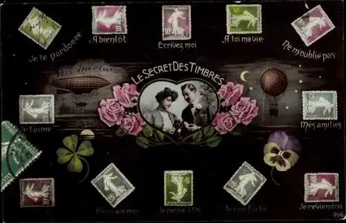 Ak Das Geheimnis der Briefmarken, Meine Freundschaften