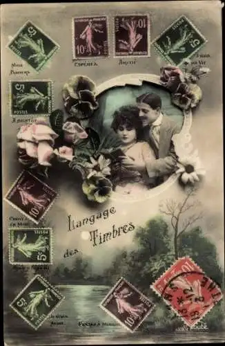 Ak Sprache der Briefmarken, Hoffnung