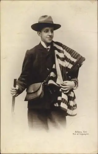 Ak König Alfons XIII. von Spanien