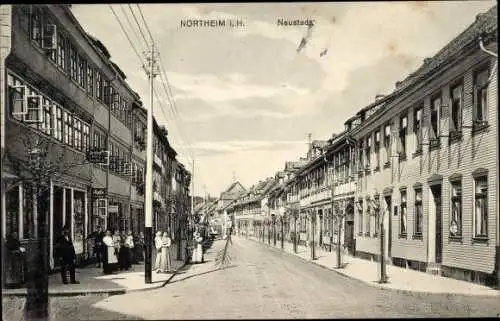 Ak Northeim Niedersachsen, Neustadt, Straßenpartie, Gasthof zum goldenen Anker