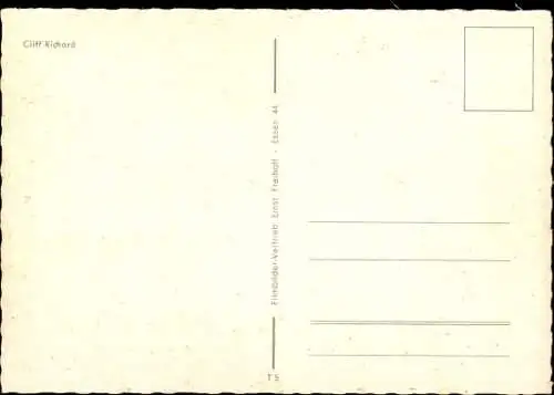 Ak Sänger Cliff Richard, Portrait, Seil
