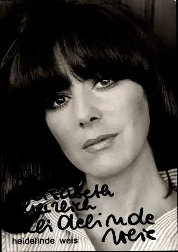 Ak Schauspielerin Heidelinde Weis, Portrait, Autogramm