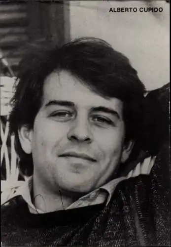 Ak Tenor Alberto Cupido, Portrait, Autogramm