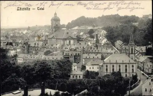 Ak Lößnitz im Erzgebirge, Gesamtansicht