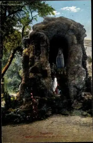 Ak Bydgoszcz Bromberg Westpreußen, Mutter Gottes Grotte an der Pfarrkirche