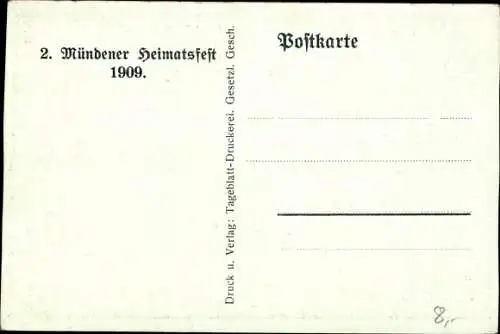 Künstler Ak Hann. Münden in Niedersachsen, 2. Mündener Heimatfest, Kanone, Preußische Jäger