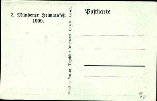 Künstler Ak Hann. Münden in Niedersachsen, 2. Mündener Heimatfest, Trommelschläger