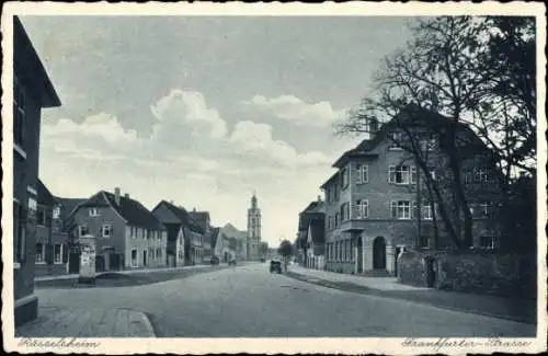 Ak Rüsselsheim am Main Hessen, Frankfurter Straße