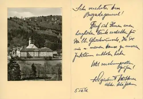 Ak Schauspieler Sigisbert Mitterer, Portrait, Mönch, Autogramm