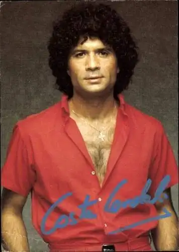 Ak Sänger Costa Cordalis, Portrait, Autogramm