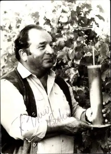 Ak Schauspieler Theo Becker, Portrait, Autogramm
