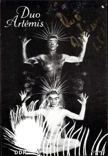 Ak Schauspieler Duo Artemis, Portrait, Autogramm