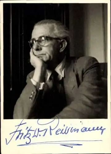 Ak Schauspieler Fritz W. Reissmann, Portrait, Autogramm