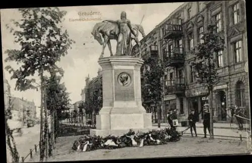 Ak Grudziądz Graudenz Westpreußen, Bismarckdenkmal