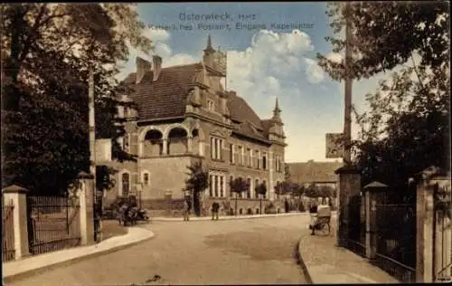 Ak Osterwieck am Harz, Kaiserliches Postamt, Eingang Kapellentor