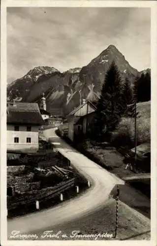 Ak Lermoos in Tirol, Teilansicht mit Sonnenspitze