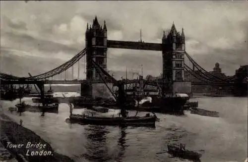 Ak London City England, Tower Bridge