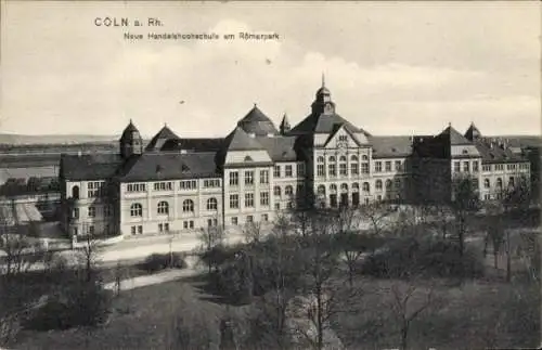 Ak Köln am Rhein, neue Handelshochschule am Römerpark