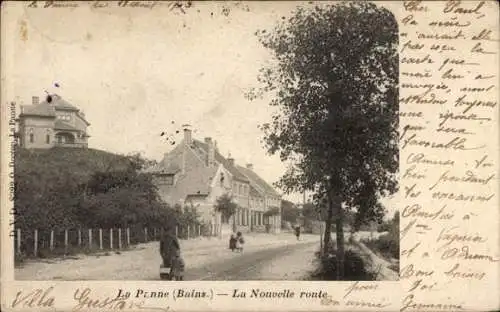 Ak La Panne De Panne Westflandern, Bains, La Nouvelle route