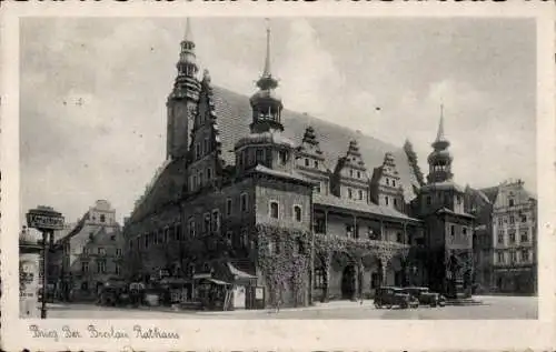 Ak Brzeg Brieg Schlesien, Rathaus