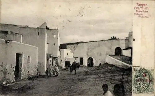 Ak Tanger, Marokko, Puerta del Marchan