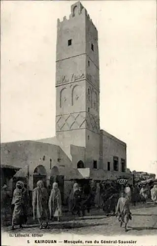 Ak Kairouan Tunesien, Moschee, Rue du General Saussier