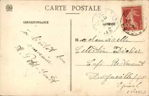 Ak Cornimont Vosges, Panorama, Kirche