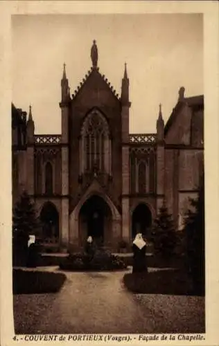 Ak Couvent de Portieux, Facade de la Chapelle