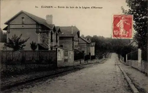 Ak Écouen Val d'Oise, Straßenpartie