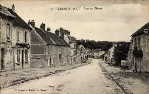 Ak Chars Val d’Oise, Rue de Gisors