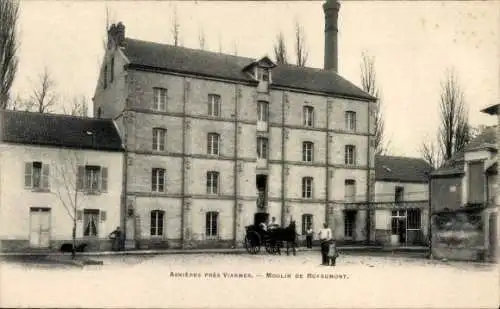 Ak Asnières-sur-Oise Val d'Oise, Moulin de Royaumont
