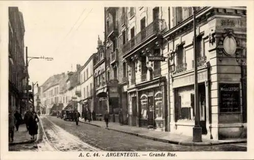 Ak Argenteuil Val d'Oise, Grande Rue